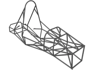 Chassis FSAE 3D Model preview