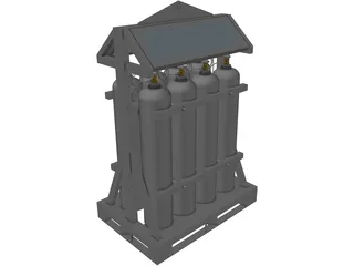 Acetylene 8x41L 3D Model preview