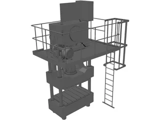 Press 600T 3D Model preview