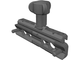 Picatinny Rail mount 3D Model preview