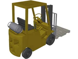 Forklift Yale 3D Model preview