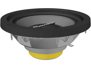 Pioneer Speaker 3D Model preview