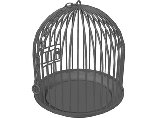 Bird Cage 3D Model preview