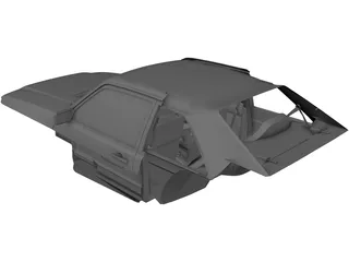 Interior Audi Sport Quattro 3D Model preview