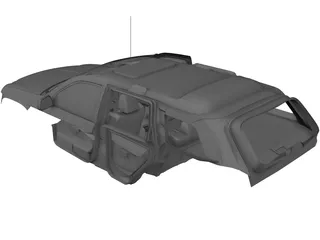 Interior Jeep Grand Cherokee 3D Model preview