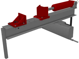 I Beam Log Splitter 3D Model preview