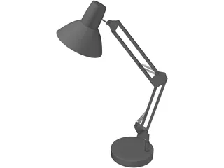 Helix Articulating Desk Lamp 3D Model preview