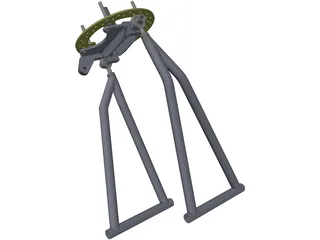 Polaris RZR (Race) 2WD Front Suspension 3D Model preview