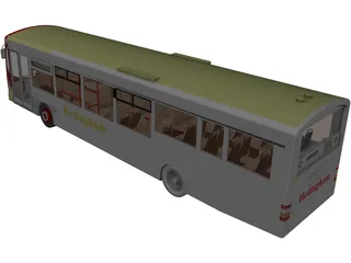Volvo City Bus 3D Model preview