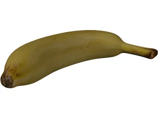 Banana 3D Model preview