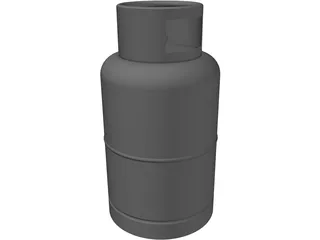 Gas Cylinder 3D Model preview