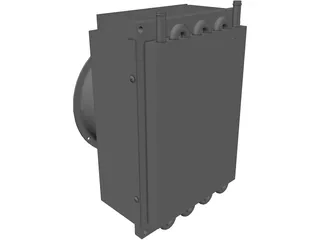 LC-200 TEC Air Cooled Liquid Chiller 3D Model preview
