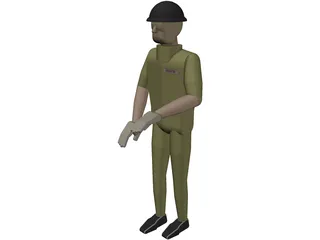 Human Operator 3D Model preview