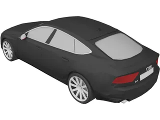 Audi A7 Sportback 3D Model preview