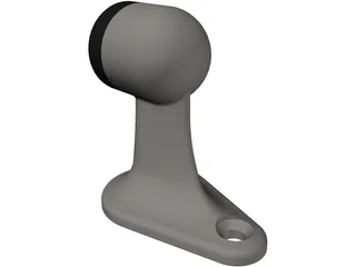 Floor Mounted Door Stop 3D Model preview