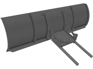 ATV Plow 3D Model preview