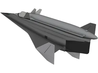 Spyral Space Ship 3D Model preview
