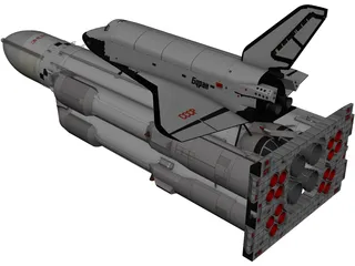 Rocket System Energia-Buran 3D Model preview