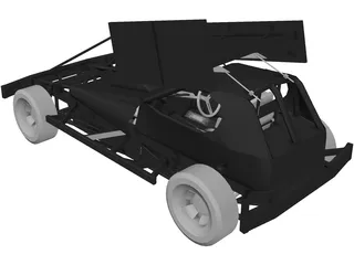 F1 Brisca Stockcar 3D Model preview