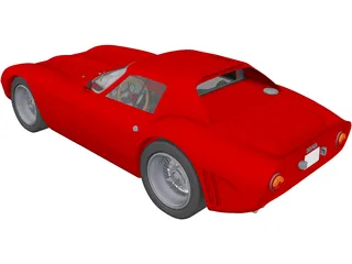 Ferrari GTO 3D Model preview