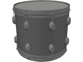 Drum 3D Model preview