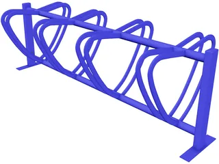 Bike Stand 3D Model preview