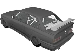 BMW M3 E30 (1991) 3D Model preview