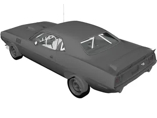 Chrysler Cuda 426 (1971) 3D Model preview