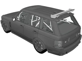 Range Rover Sport [Tuned] (2008) 3D Model preview
