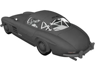 Mercedes-Benz 300SL (1954) 3D Model preview