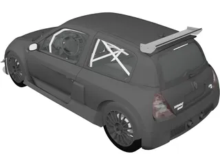 Renault Clio V6 Sport (2003) 3D Model preview