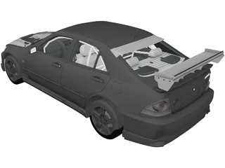 Toyota Altezza (2004) 3D Model preview