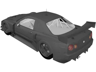 Nissan Skyline (2003) 3D Model preview