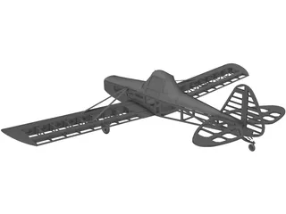 Piper Pawnne RC 3D Model preview
