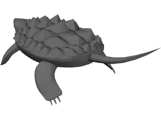 Alligator Turtle (Macrochelys Temminckii) 3D Model preview