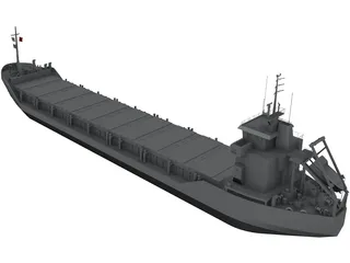 Cargo Ship Wagborg 3D Model preview