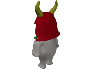 Hikonyan 3D Model preview
