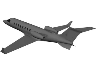Bombardier Learjet 45 3D Model preview