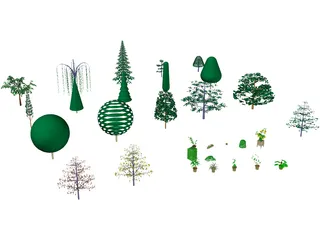 Plants Collection (30 models) 3D Model preview