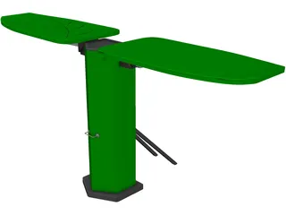 Collapsible Stand Stove 3D Model preview