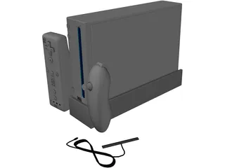 Nintendo Wii 3D Model preview