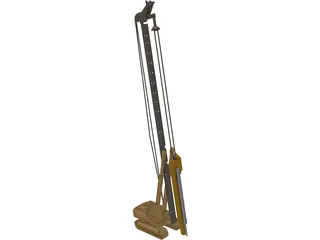 Pile Drilling Machine 3D Model preview