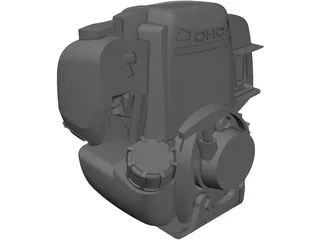 Honda GX270 Engine 3D Model preview