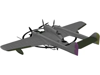 Blohm&Voss BV 138 MS 3D Model preview
