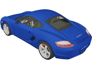 Porsche Cayman S 3D Model preview