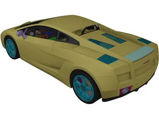 Lamborghini Gallardo 3D Model preview