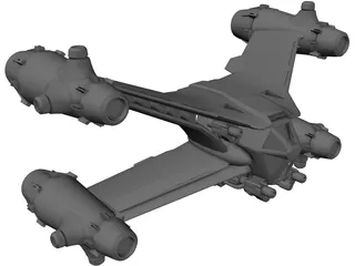 Babylon 5 Starfury 3D Model preview