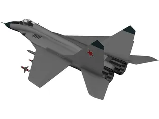 MiG-29A 3D Model preview