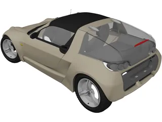 SMART Roadster 3D Model preview