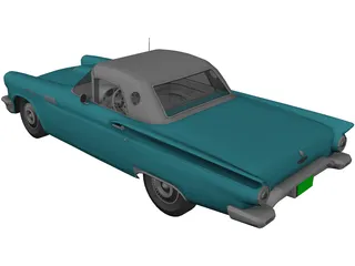 Ford Thunderbird (1957) 3D Model preview